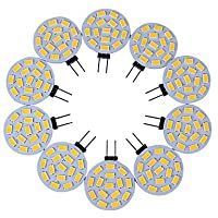 8W G4 Luces LED de Doble Pin T 15 SMD 5730 600-700 lm Blanco Cálido - Blanco Fresco Decorativa DC 12 V 10 piezas - white